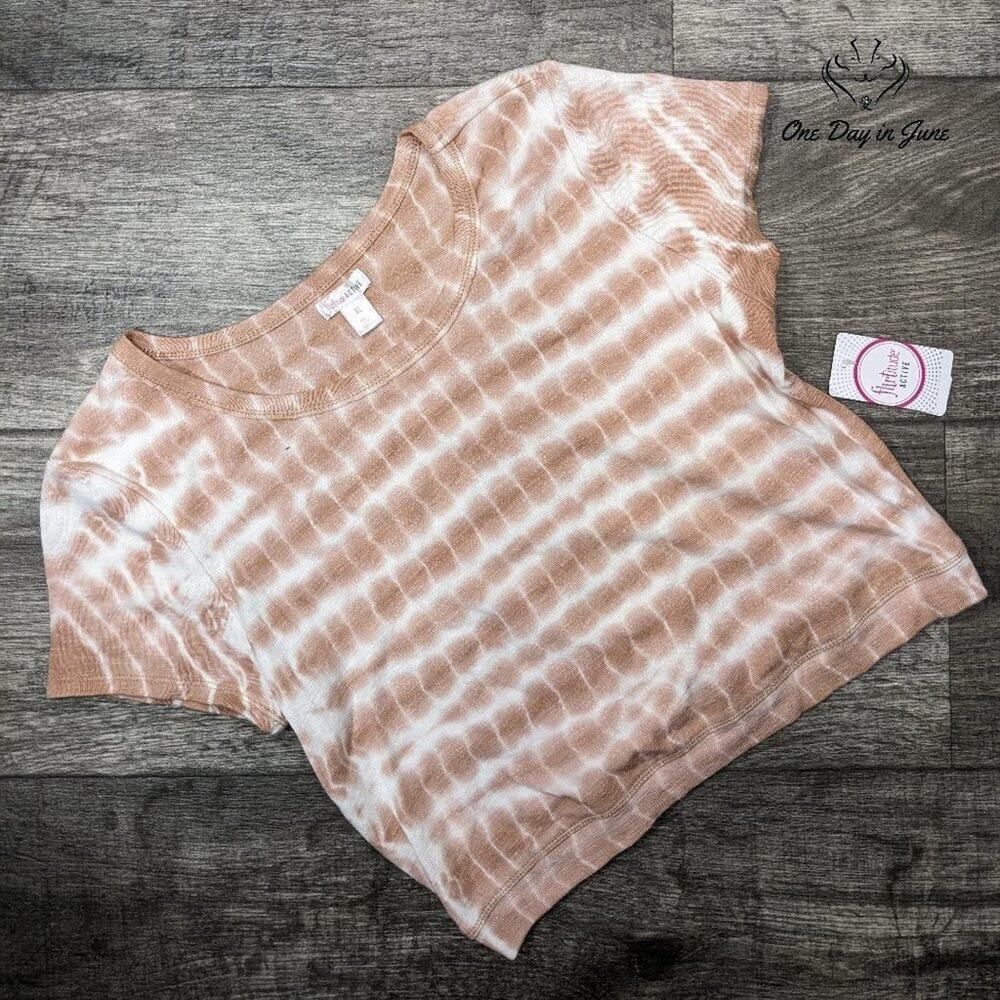 Flirtitude Ribbed Tie Dye Tee Shirt Size XL